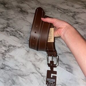 Stone Mountain Brown Leather Belt